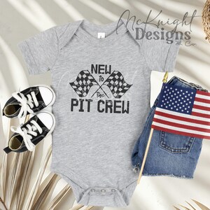 Racing New to the Pit Crew Digital Design Race Cars Dirt Track Drawn Vector Cricut Cut File SVG racecar PNG Printed Vinyl Decal Baby Gift