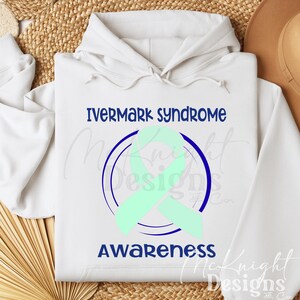Ivemark Syndrome Awareness Ribbon PNG Digital Download May Mint Green Ribbon Shirt Sticker Decal DTF Transfer Sublimation Design UVdtf rare