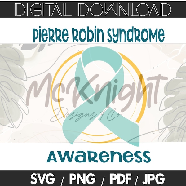 DIGITAL DOWNLOAD Image SVG file - Pierre Robin Syndrome Awareness Ribbon - Fighter, Warrior, Faith, Hope, Strength