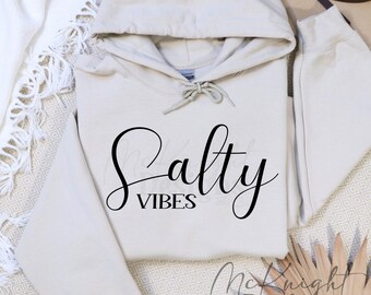 Salty Vibes SVG PNG Sun Kissed Summer Beach Design Funny Ocean Quote Cut File Apparel Tumblers Decor Cute Vacation Shirt DTF Design Ocean