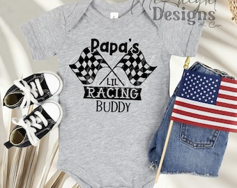 Papas Racing Buddy Racecar Driver Pit Crew Digital Design Cars Dirt Track Cricut Cut File SVG PNG Printed Vinyl Decal Pregnancy Announcement