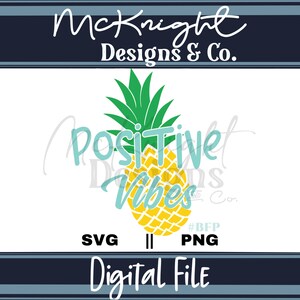 Positive Vibes Pineapple SVG PNG Fertility Support Cut File IVF Pregnancy Encouragement Design for Apparel Decor Digital Download Rainbow image 2