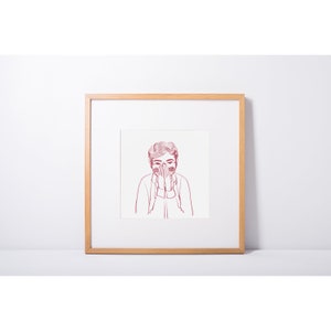 GBBS Winner Rahul illustration, Great British Baking Show/GBBO Series 8 Rahul Art Print, Home Decor, Gift for Her/Him, Kitchen Decor