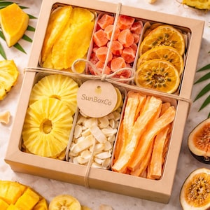 Summer Dried Fruit Mix – Mango Pineapple Melon Papaya Passion Fruit Snack Box