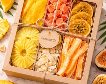 Summer Dried Fruit Mix – Mango Pineapple Melon Papaya Passion Fruit Snack Box