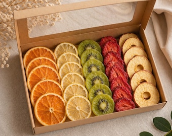 Elegant Dried Fruit Garnish Box – Fruit Selection for Cocktails Tea and Gifting