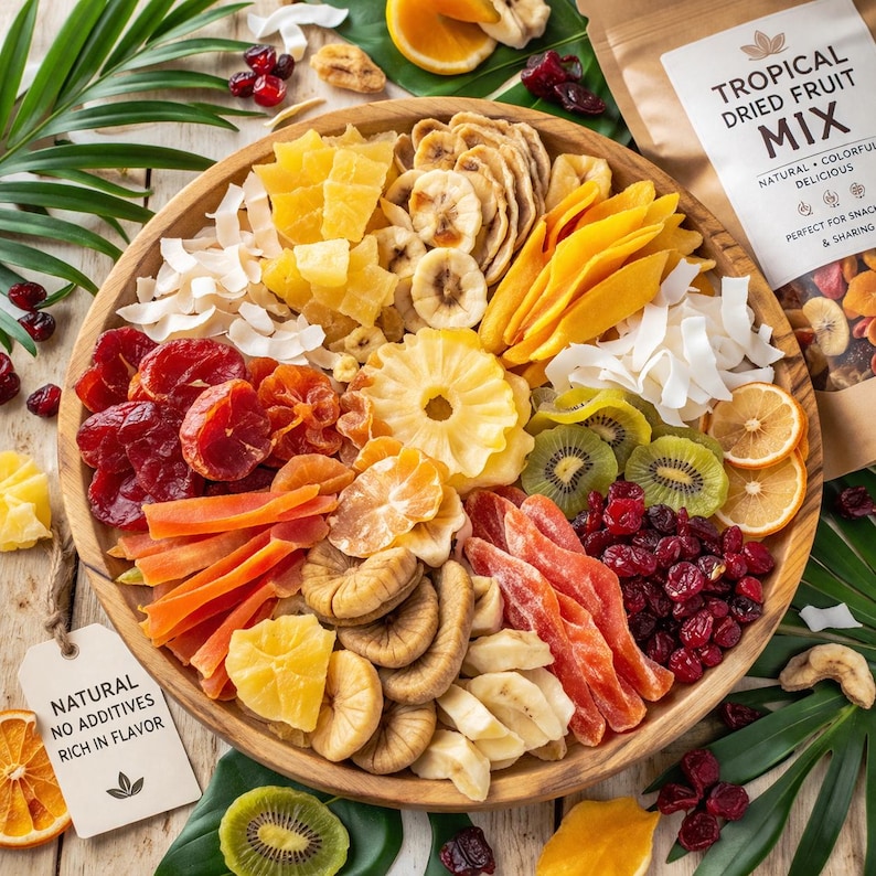 Cocktail Garnish Mix – Dried Orange Lemon Pineapple Cranberry Apple | Natural Cocktail Starter Kit | Drink Decoration Fruit Set image 6