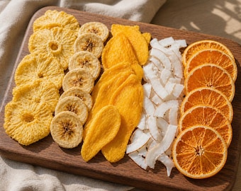 Exotic Dried Fruit Gift Box | Tropical Cocktail Garnish, Healthy Snack, Gourmet Gift Basket