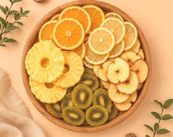 Dried Fruit Cocktail Garnishes – Orange, Lemon, Pineapple, Kiwi, Apple Slices