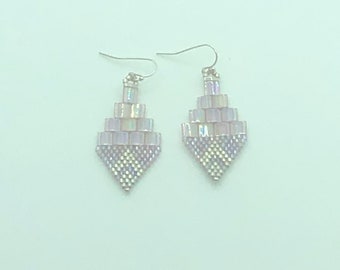 Chandelier beaded dangle earrings