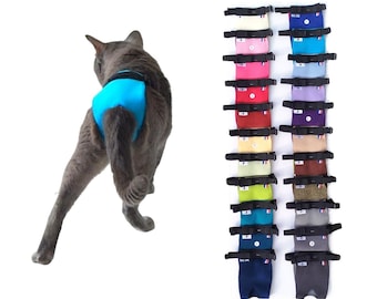 Anti-urine marking panties for breeding cats - EXPRESS panties, made in France by EDENVANE (allows defecation in the litter box)