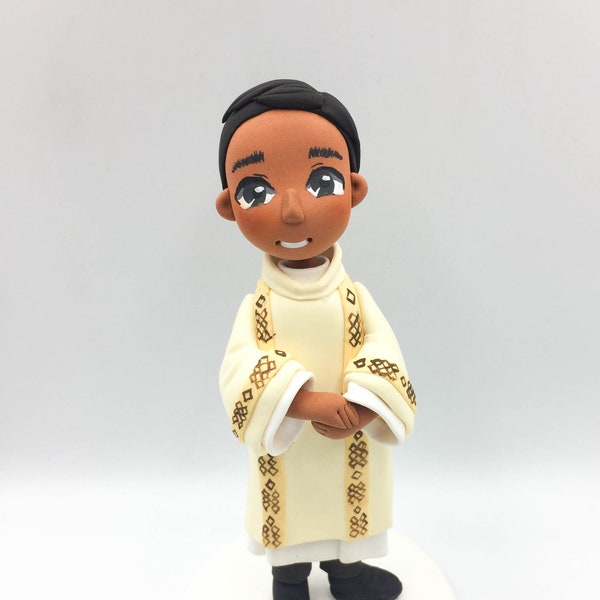 1st communion cake topper, Custom Pastor Figurine, Handmade Priest Cake Topper, Custom Cake Decoration, Congratulation Gift, Celebrate gift