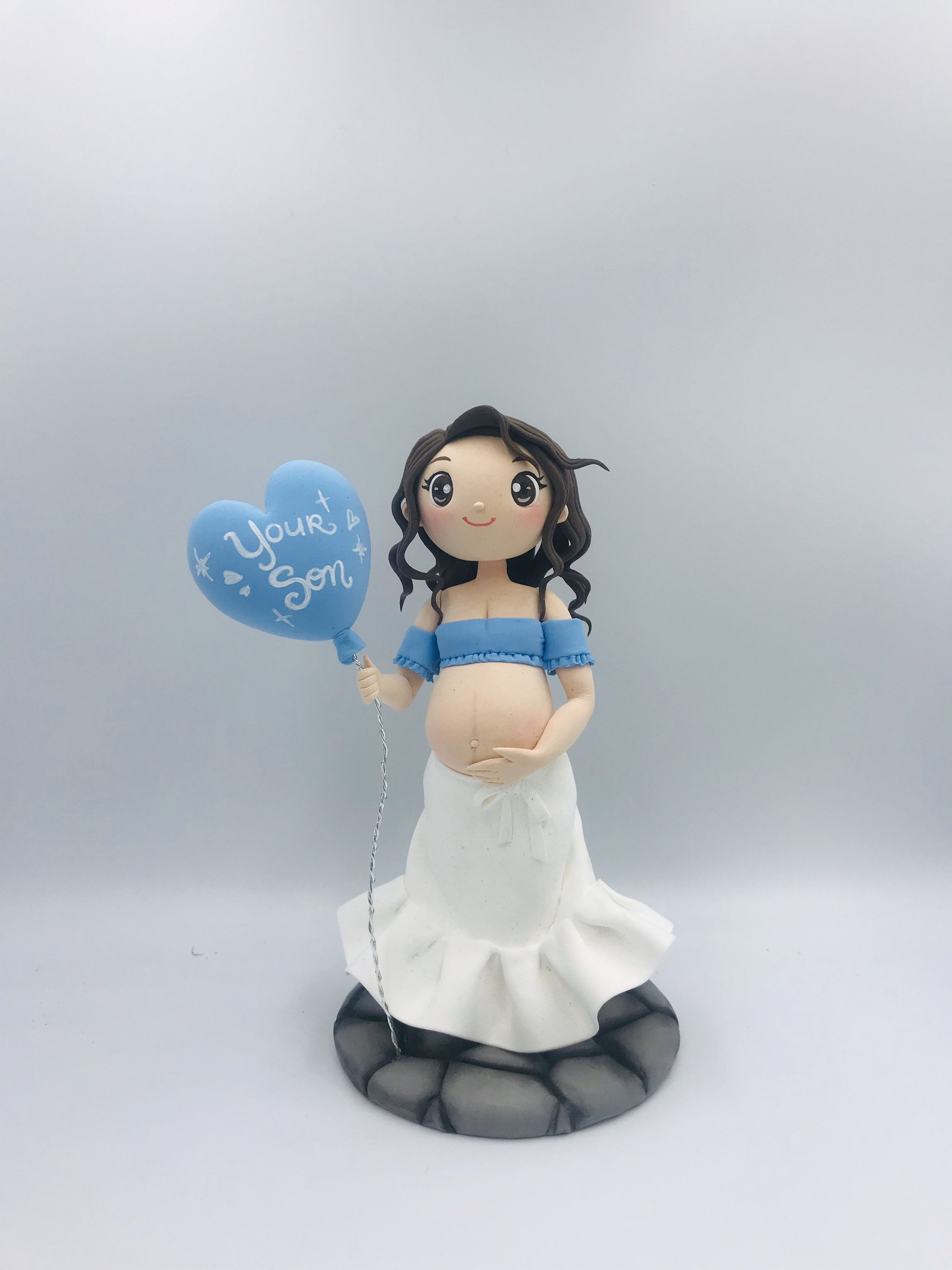 Customized Baby Shower Cake Topper Gift for Pregnant Woman Etsy