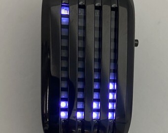 Seahope Barcode Stainless Steel LED Watch Unique Vintage