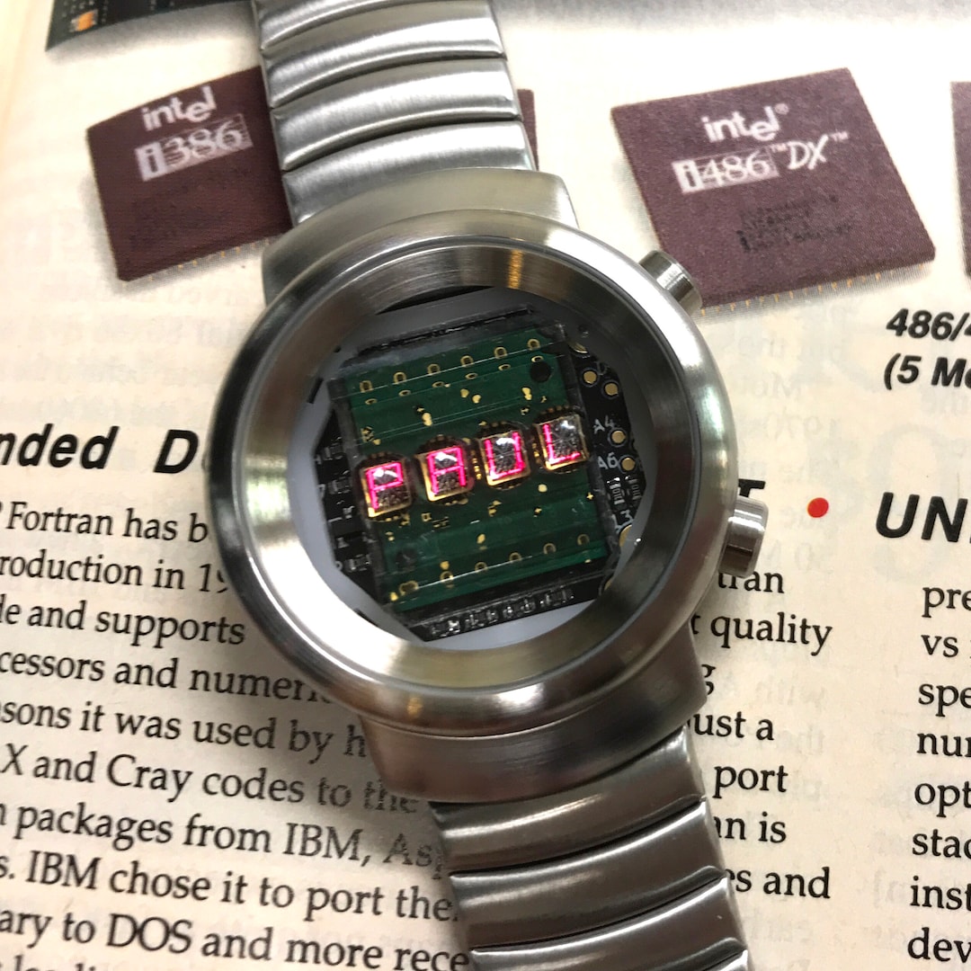 Retro Custom Name LED OVO Classic Watch 1970 Style Digital HP Stop