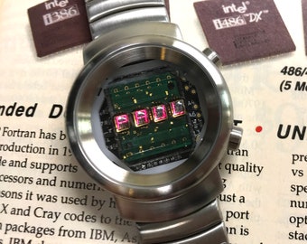 Retro Custom Name LED OVO Classic watch 1970 style digital HP stop production module limited edition