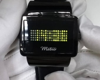 metro square led watch unique vintage collectible items rare in the market expensive looking limited edition stop production