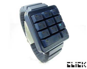 Click KeyPad Watches, LED LCD Digital unisex unique special gift men boy geek good