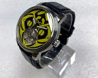 OVO Tourbillon watch unique collectible items rare in the market cool limited edition Sapphire lens Rorschach Test Inspiration