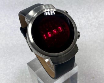 Vintage Custom Name LED OVO Classic retro 1970 style stop production watch limited edition