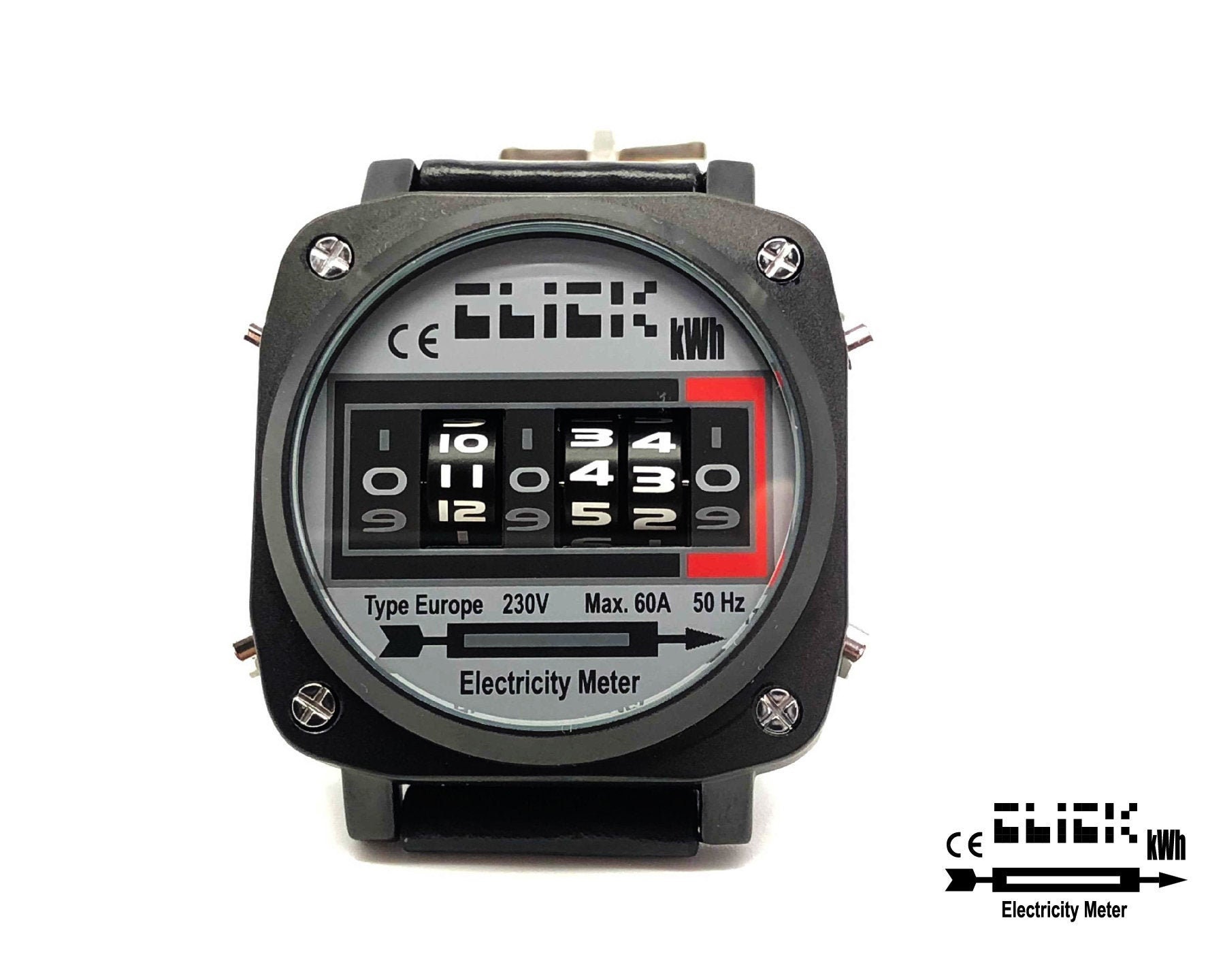 Electric meter wrist watch clearance