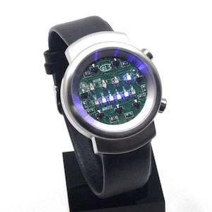 Seahope Barcode Stainless Steel LED Watch Unique Vintage