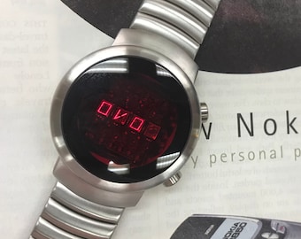 Retro Custom Name LED OVO Classic watch 1970 style digital HP stop production module limited edition