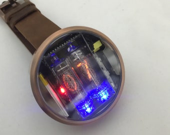 Nixie tube watch unique vintage rare Russia tubes cold cathode display IN16 tubes Cool watch ever