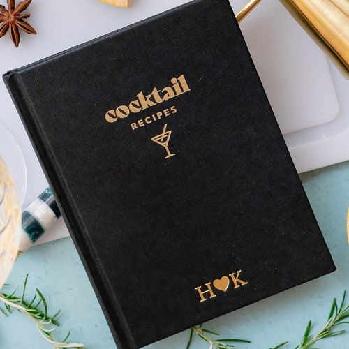 Cocktail Recipe Book Small Recipe Organiser Cocktail Gift Etsy UK