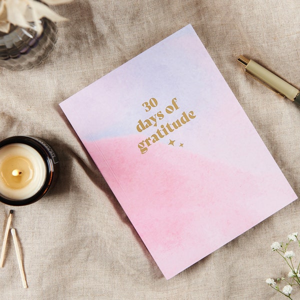 Mindfulness and Gratitude 30 Day Notebook - Everyday Wellness, Gratitude Challenge, Diary for Reflection