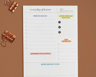 To Do List Notebook Etsy