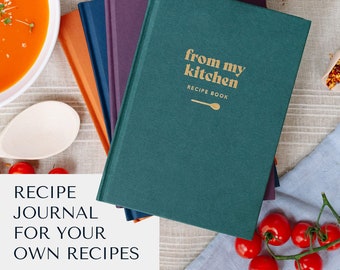 Your Own Recipe Diary with 50 Recipe Pages, Cookbook, Baking Book, Recipe Journal, Blank Recipe Book