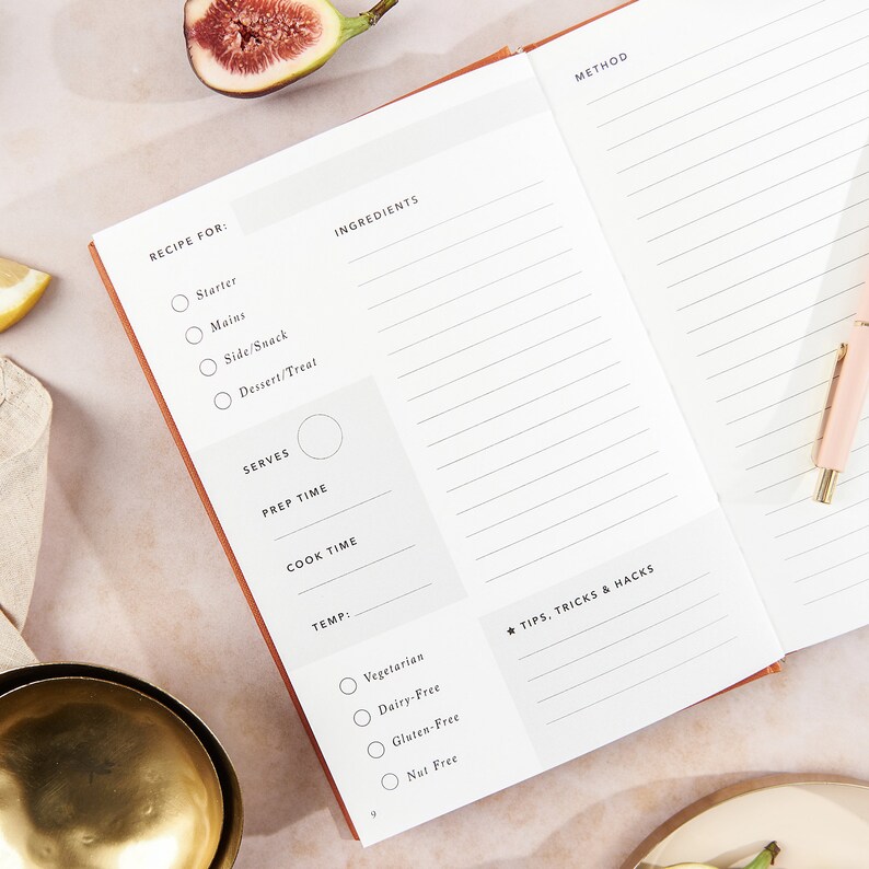 Personalised Recipe Book A5 Recipe Organiser Recipe Card Etsy UK