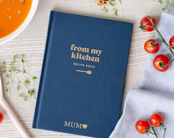 Personalised Recipe Book, Family Cookbook, Custom Cookbook, Recipe Notebook, Wedding Gift, Housewarming Gift, Gift for Mum