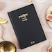 Recipe Book with Personalisation, A5 Recipe Organiser, Recipe Card, Cooking Gift, Black Recipe Binder 