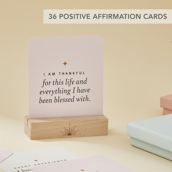 Affirmation Cards | Positive Affirmation Deck | Self Care Gift for Women | Daily Mindfulness Cards | Wellness Gift | Motivational