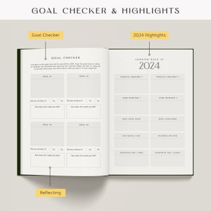 2024 Yearly Planner, FULL YEAR Day Month Planner, 2024 Diary, Journal, Planner, Notebook Bild 9