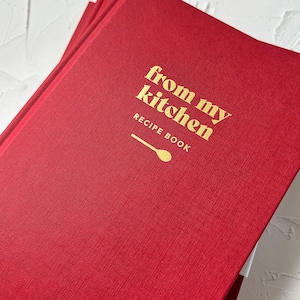 Personalised Recipe Book | Gold Foil Hardback Journal, Family Cookbook image 10