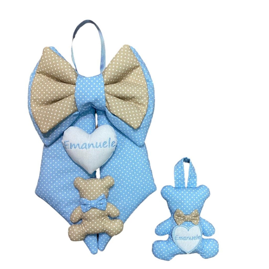 Two-color Baby Boy or Girl Birth Ribbon - Bear Birth Ribbon Theme - Etsy