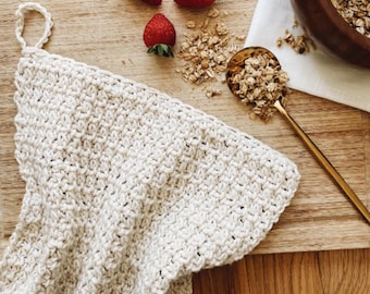 Patrón de crochet para paño de cocina ARTISAN / Paño de crochet para platos