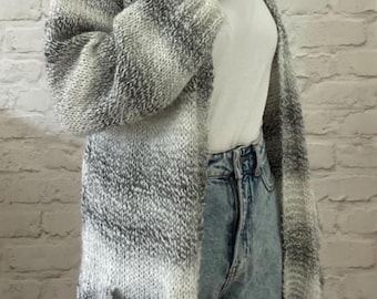 The BEGINNINGS Cardigan Knit Pattern | Beginner Knitting Pattern