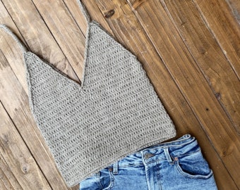 Easy Tank Top Crochet Pattern, Beginner friendly summer top, Digital PDF