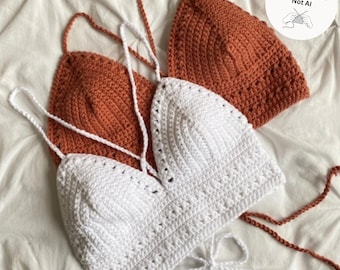 Easy Crochet Bralette Pattern PDF - Beginner Crochet Summer Crop Top