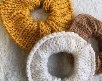 KNIT Pattern | Knitted Scrunchies | Hair Ties