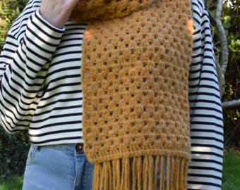 Crochet Scarf Pattern: Kennington Granny Stripe,  (PDF Pattern)