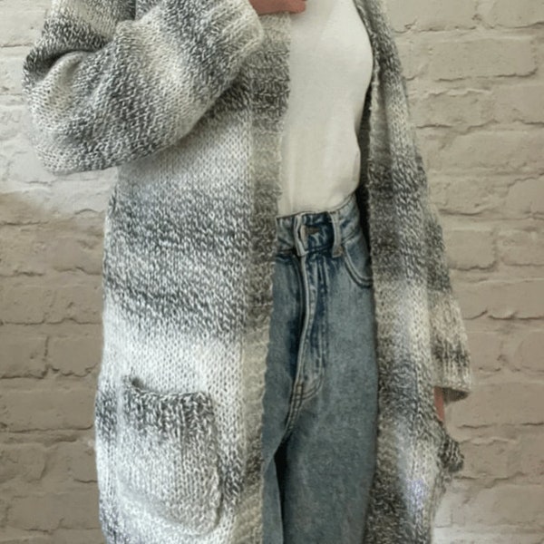 The BEGINNINGS Cardigan Knit Pattern | Beginner Knitting Pattern