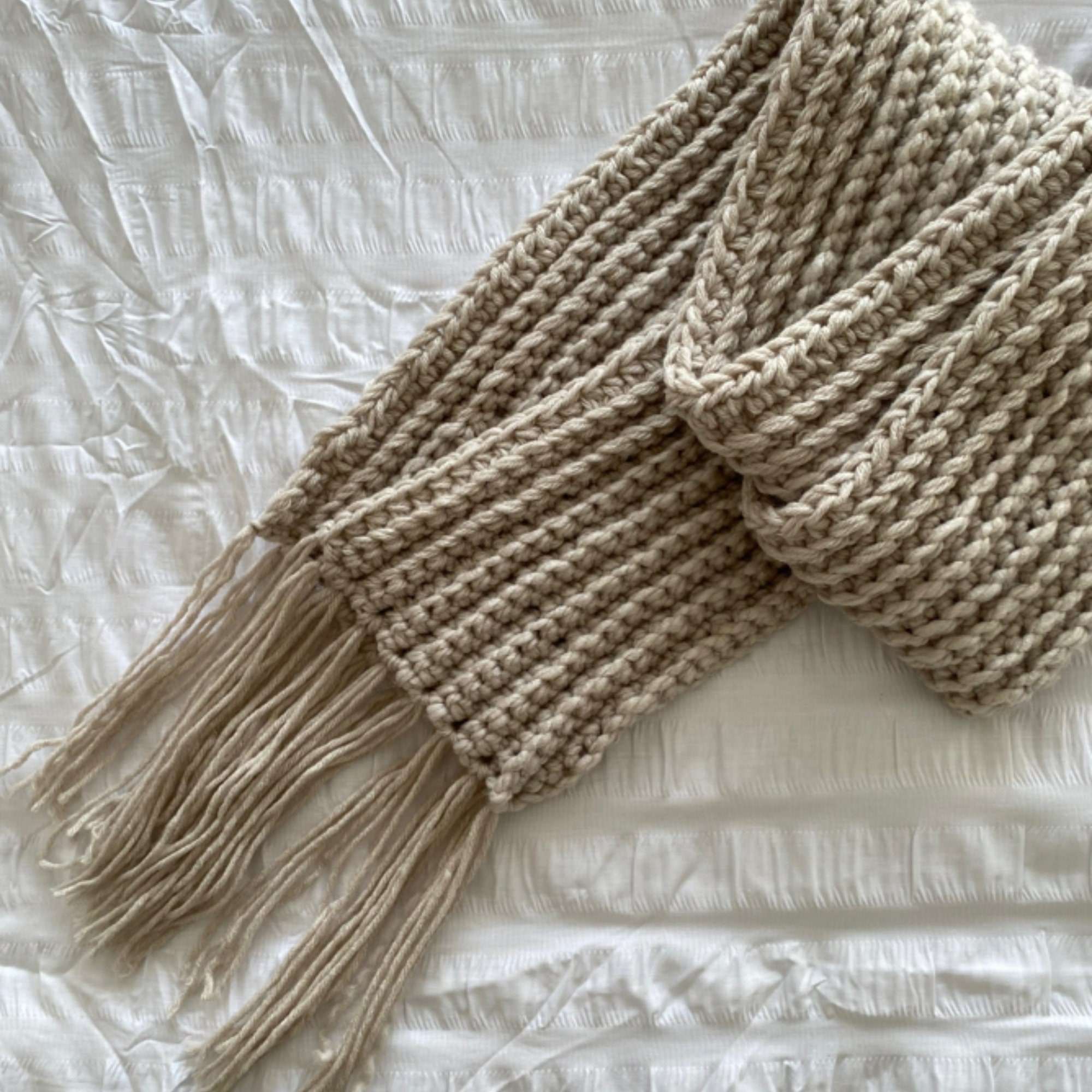 EASY Crochet Pattern | the GEOFFREY Scarf | Chunky Oversized Ribbed ...