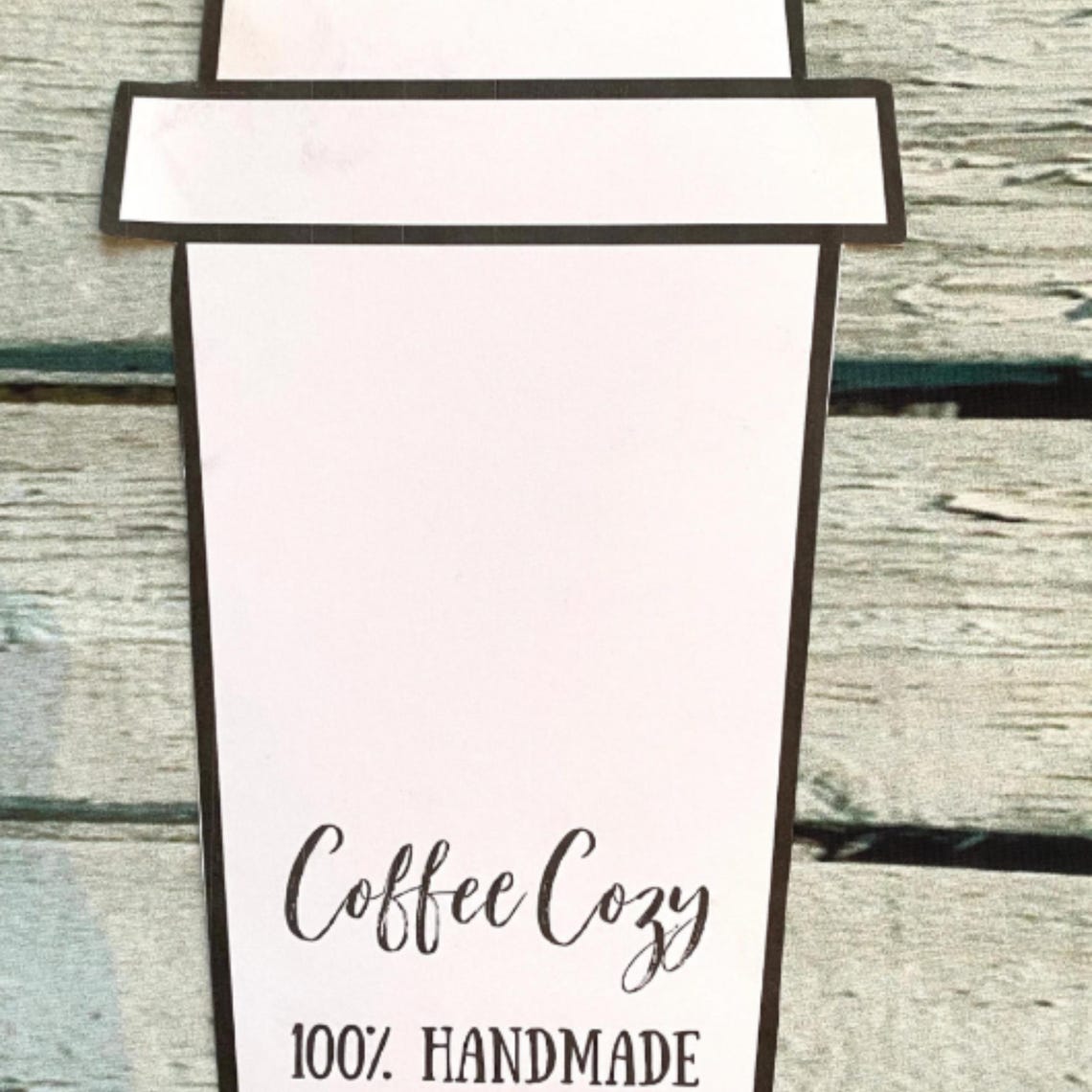 Printable Coffee Cozy Display Inserts: Handmade Product Cards (digital ...