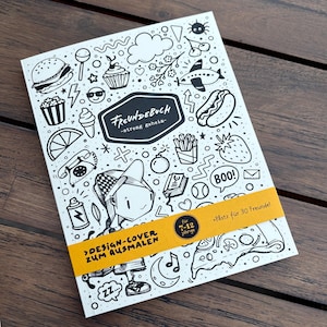 Freundebuch for Pre-teens - Friendship Memory Book in German - Freundschaftsbuch unisex - For 30 Friends