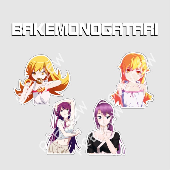 Bakemonogatari Anime Digital Printable Sticker Pack Etsy Bakemonogatari Anime Digital Printable Sticker Pack Etsy
